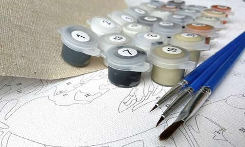 Kick Off Your Painting Session By Placing The Canvas